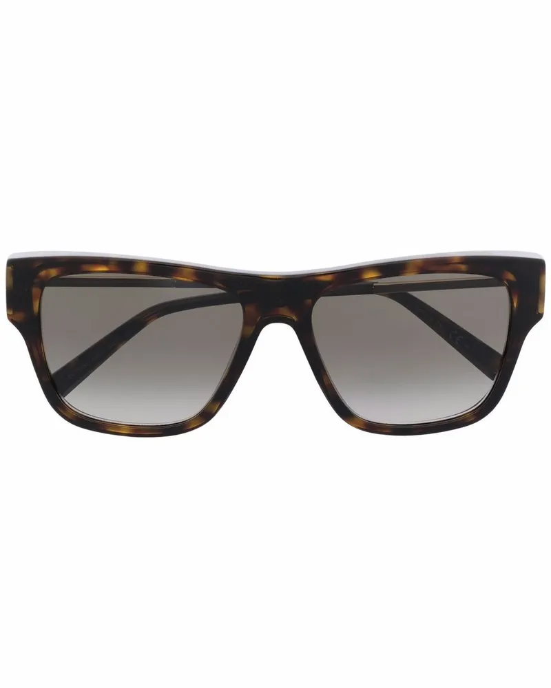 Givenchy Eckige Sonnenbrille in Schildpattoptik - Braun Braun