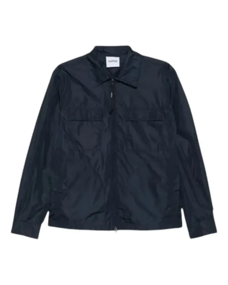 ASPESI Leichte Jacke mit Reißverschluss - Blau Blau