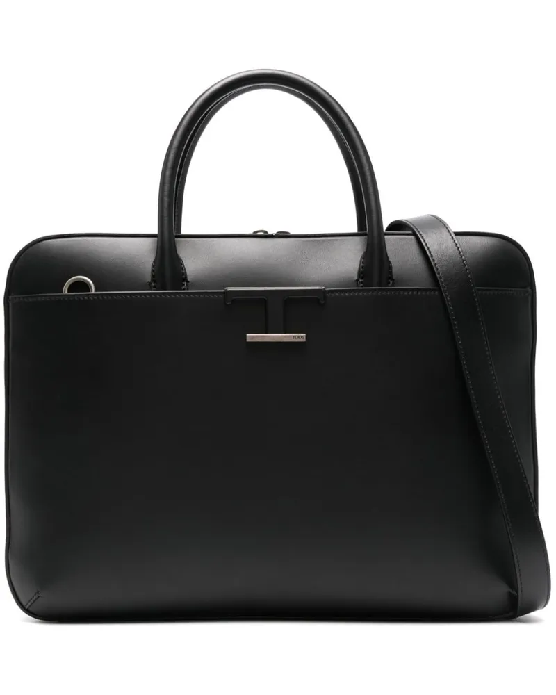 TOD'S T Timeless Slim Aktentasche Schwarz