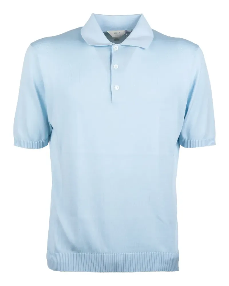 Malo Poloshirt mit Knöpfen - Blau Blau