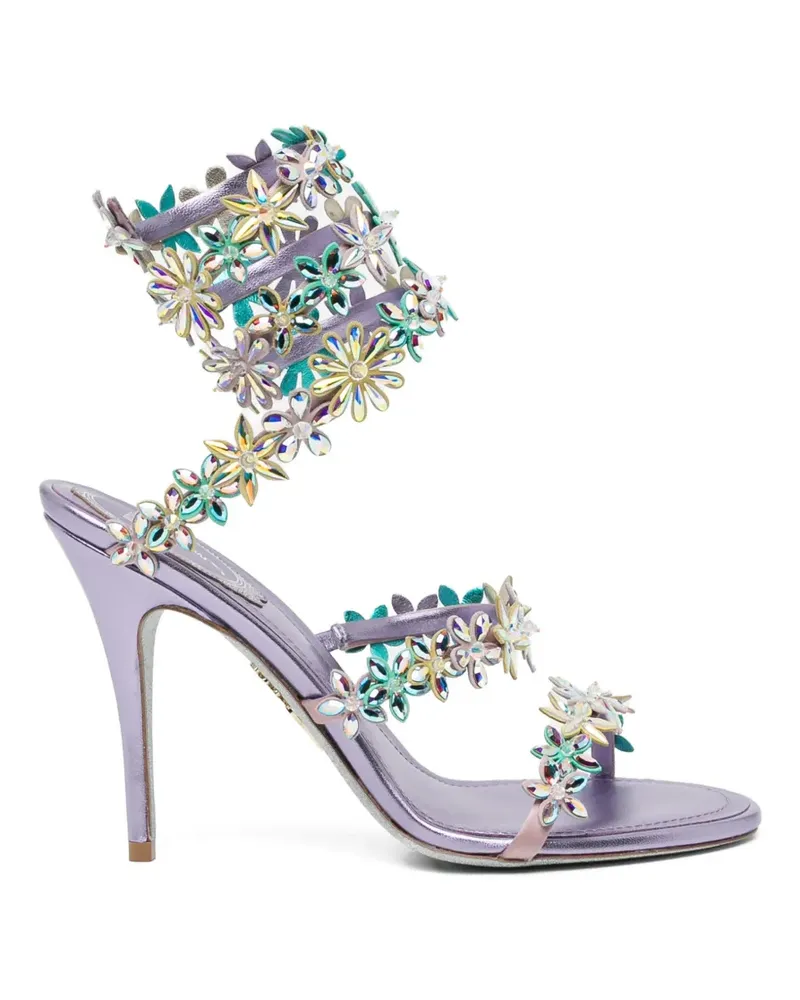 René Caovilla Eva Sandalen 80mm - Violett Violett