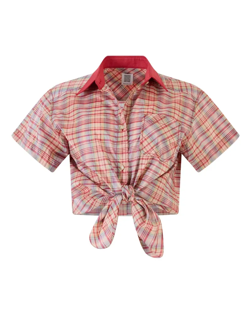 Rosie Assoulin tie button shirt - Rosa Rosa