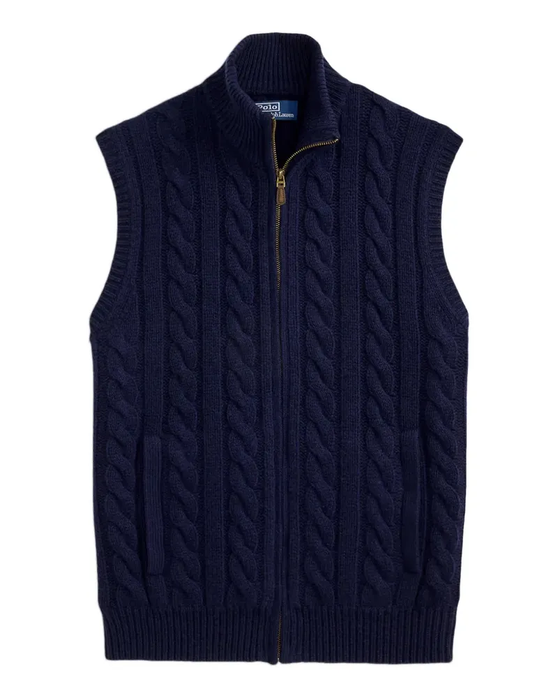 Ralph Lauren Cardigan mit Zopfmuster - Blau Blau