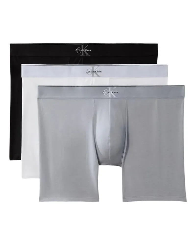 Calvin Klein Icon logo-waistband cotton boxers - Grau Grau