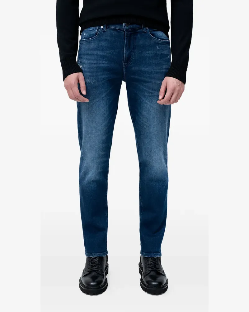 HUGO BOSS distressed jeans - Blau Blau