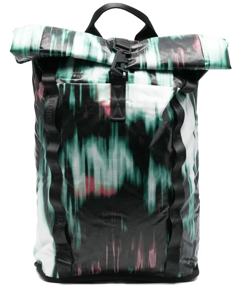 RAINS Sibu Rucksack mit Rollverschluss - Schwarz Schwarz