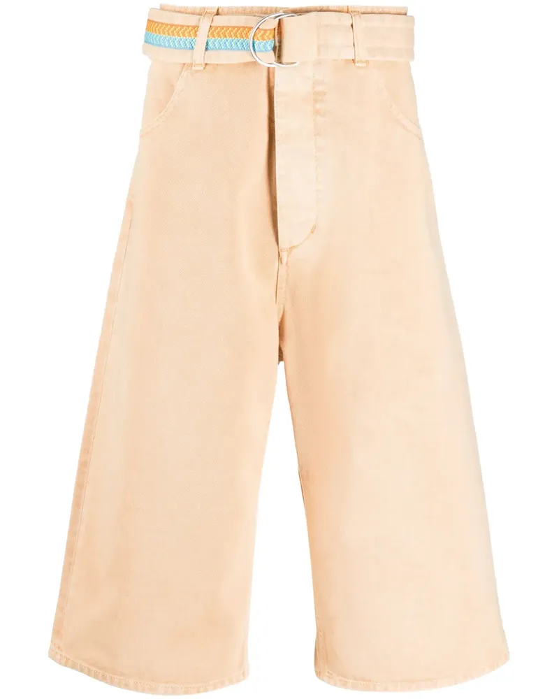 Marcelo Burlon | County of Milan Jeans-Bermudas mit Gürtel - Orange Orange