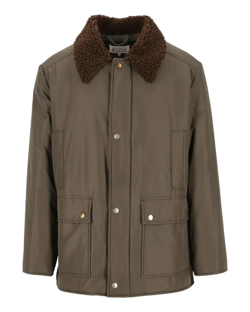 Maison Margiela Jagdjacke mit Fleecekragen - Grün Grün