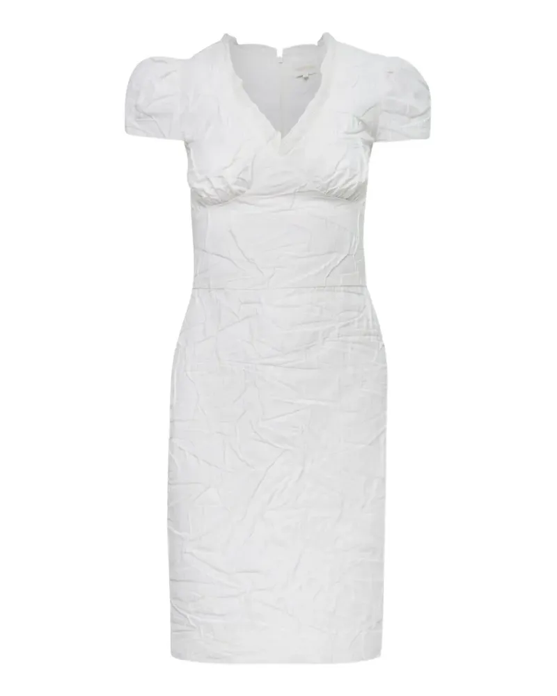 SHUSHU/TONG Kleid in Knitteroptik - Weiß Weiß