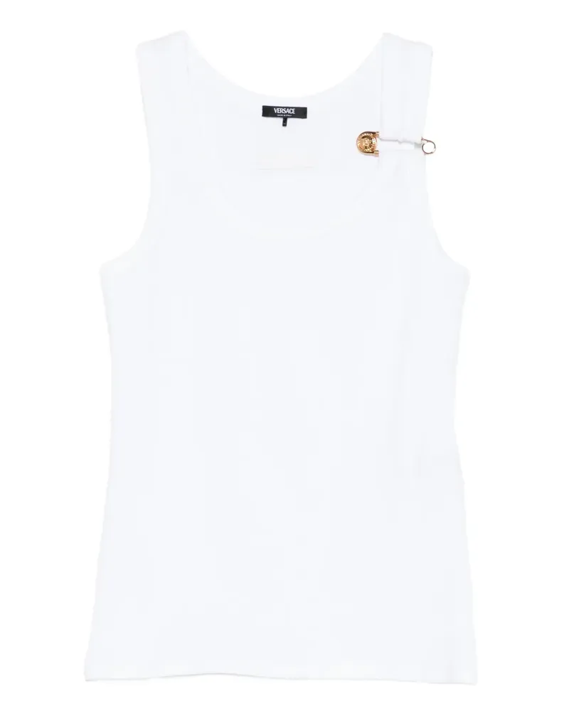 Versace Top mit Sicherheitsnadeln - 1W000 OPTICAL WHITE 1w000