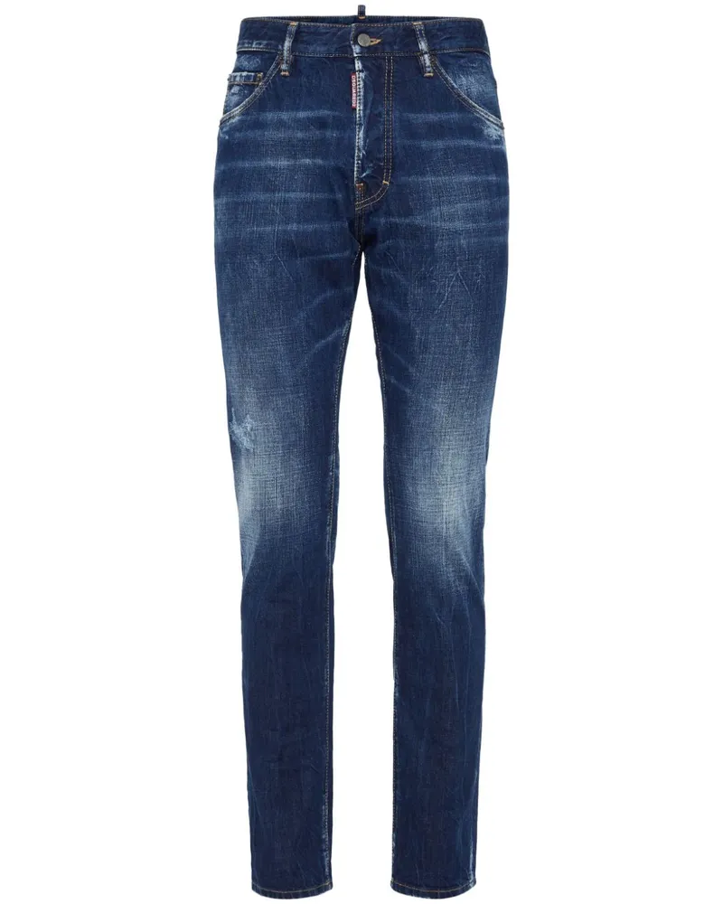 Dsquared2 Jeans mit Tragefalten - Blau Blau