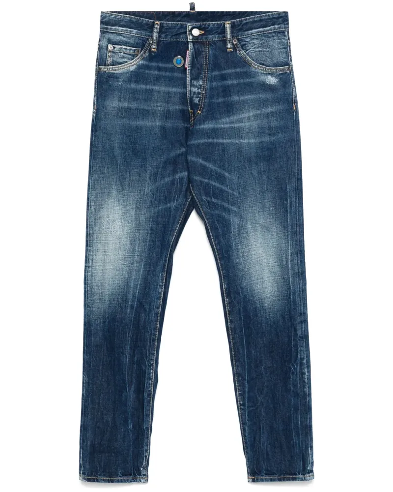 Dsquared2 Jeans mit Tragefalten - Blau Blau