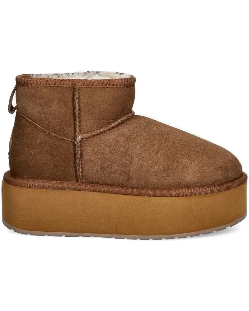 EMU Stinger Wildlederstiefel mit Plateau - Braun Braun
