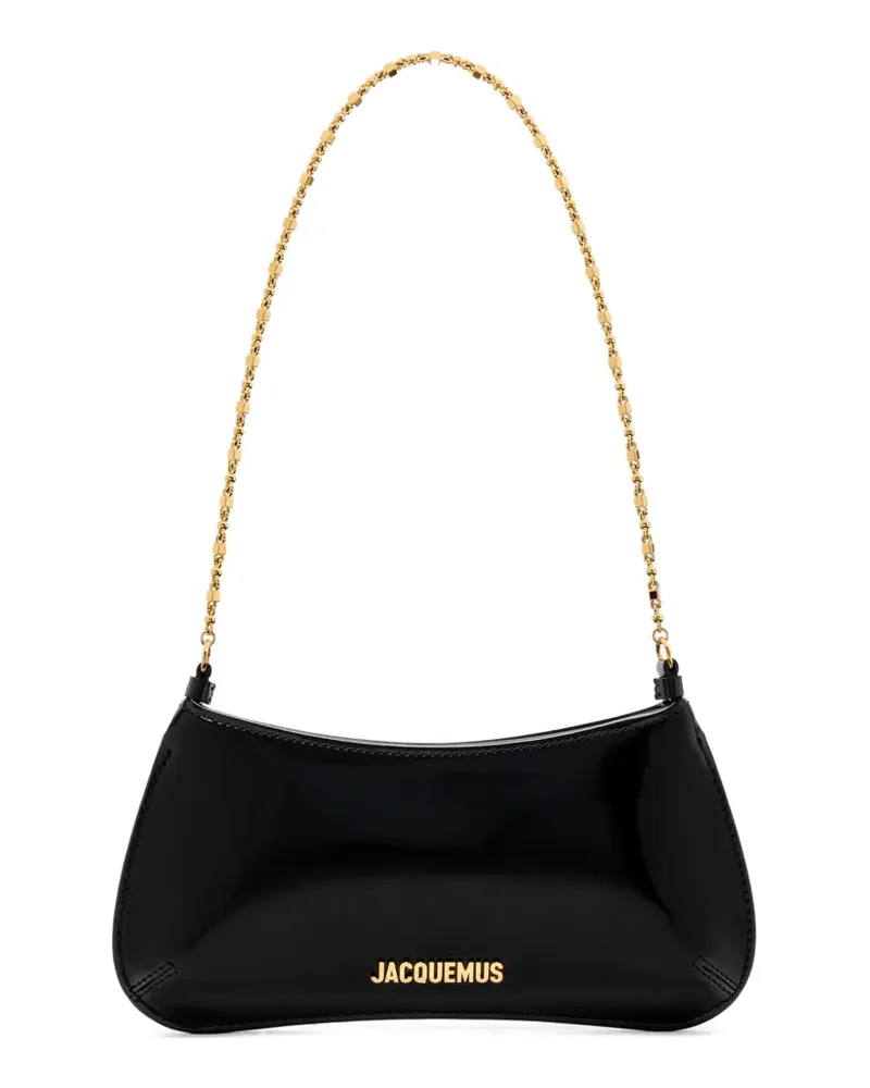 Jacquemus Schultertasche mit Kettenriemen - Schwarz Schwarz
