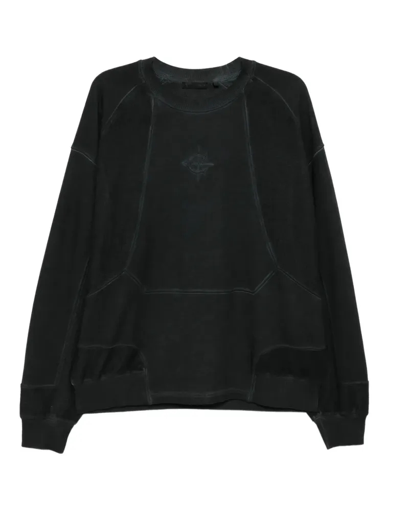 FIVE CM Sweatshirt im Patchwork-Look - Schwarz Schwarz