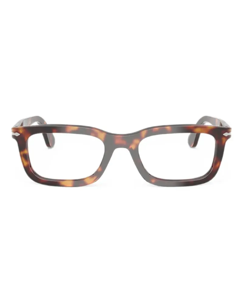 Persol Brille mit eckigem Gestell - Braun Braun