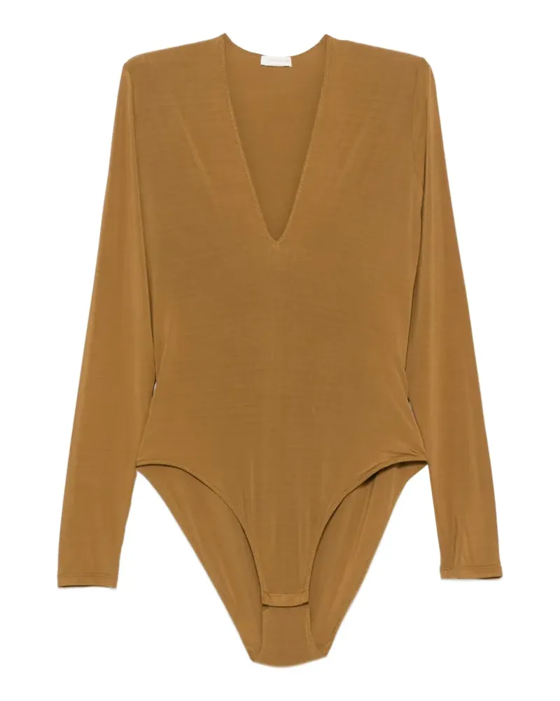 Zimmermann V-neck long-sleeve bodysuit - Grün Grün