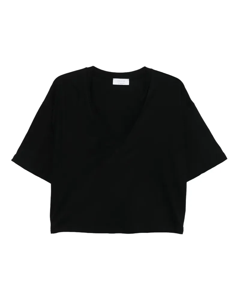 Daniele Fiesoli T-Shirt mit V-Ausschnitt - Schwarz Schwarz