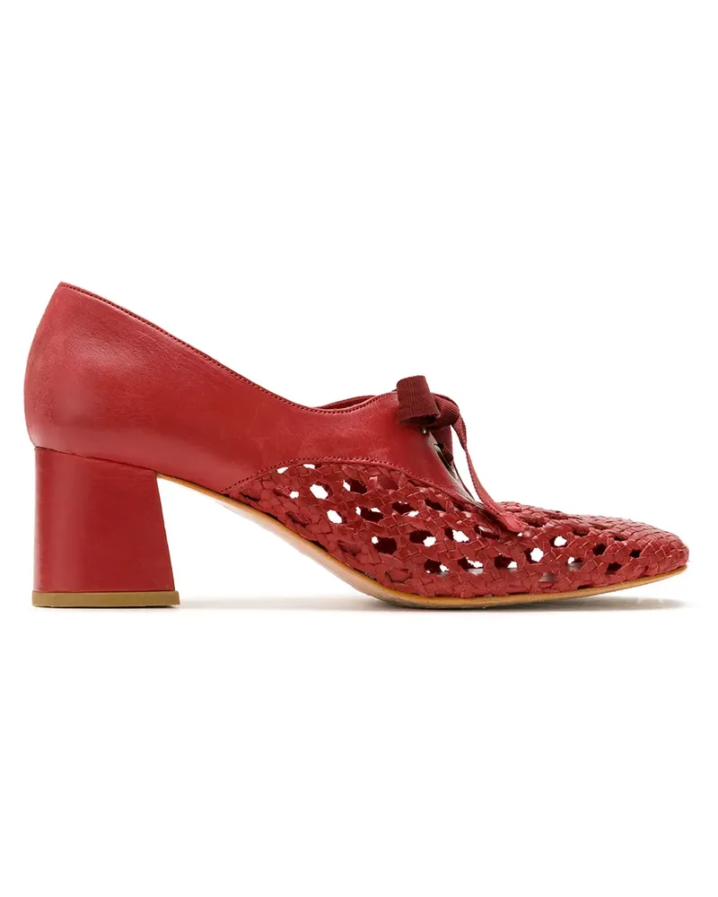 Sarah Chofakian Pumps mit Schnürung - Rot Rot