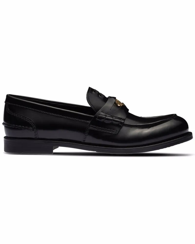 Miu Miu Klassische Penny-Loafer - Schwarz Schwarz