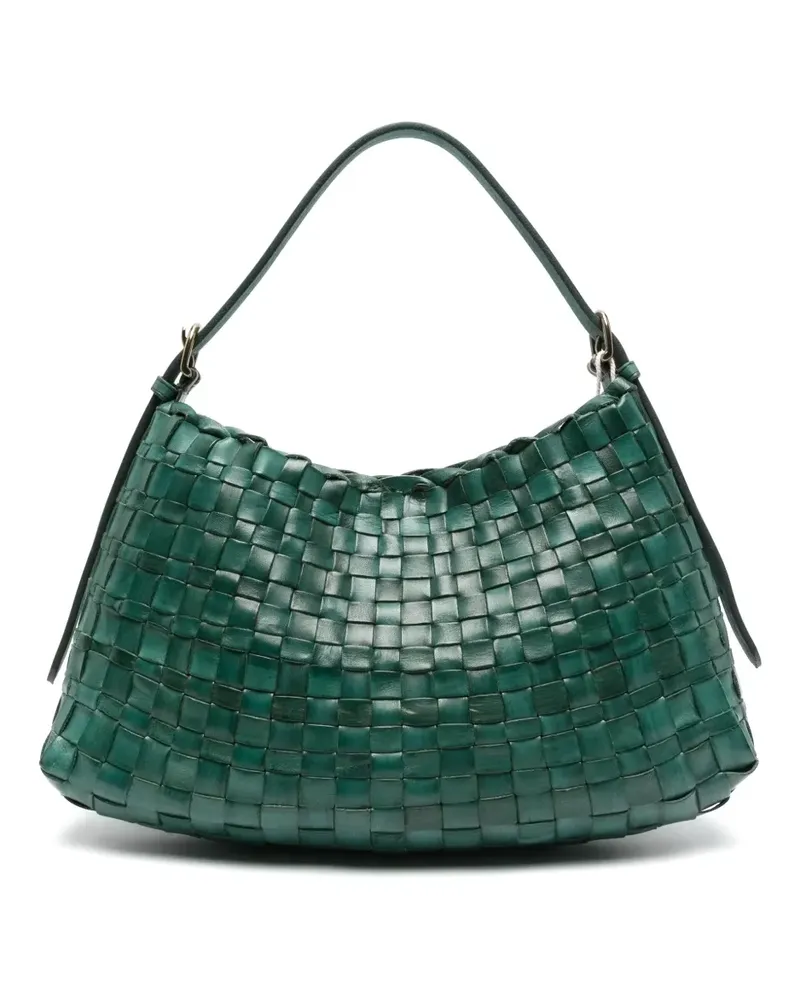 Dragon Diffusion Schultertasche aus Leder - Grün Grün