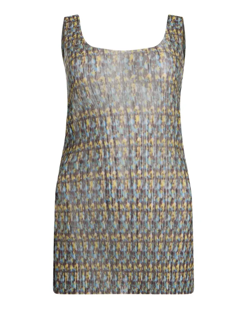 Philosophy Di Lorenzo Serafini pleated abstract-print top - Mehrfarbig Mehrfarbig
