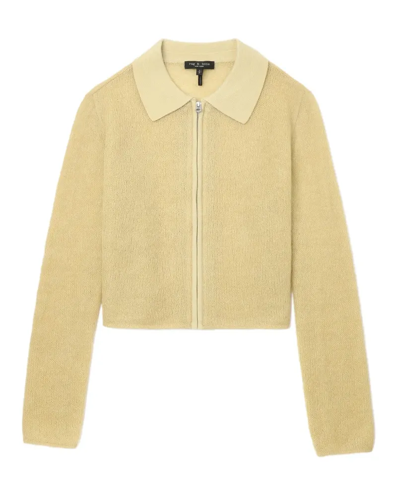 Rag & Bone zip collared knitwear - Nude Nude