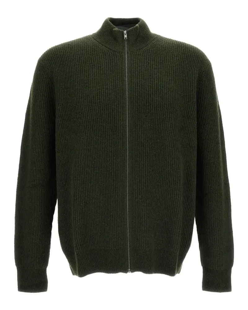 LES DEUX ribbed zip-up cardigan - Grün Grün
