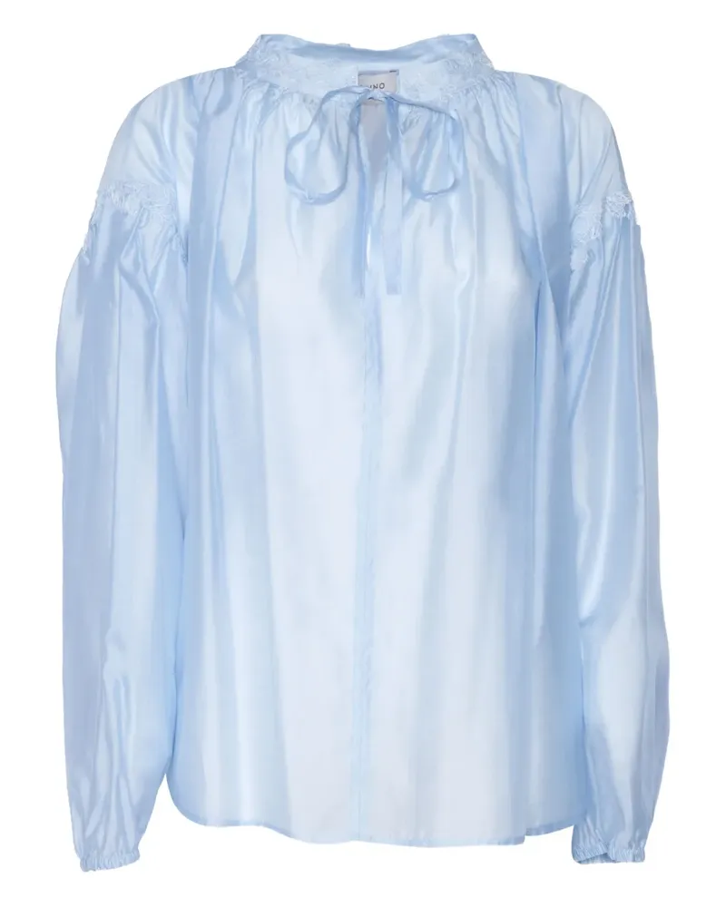 Ermanno Scervino Oberteil mit Spitzenbesatz - Blau Blau