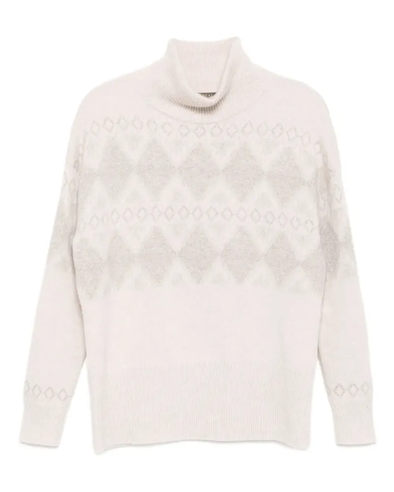 N.Peal Pullover in Glitter-Optik - Grau Grau