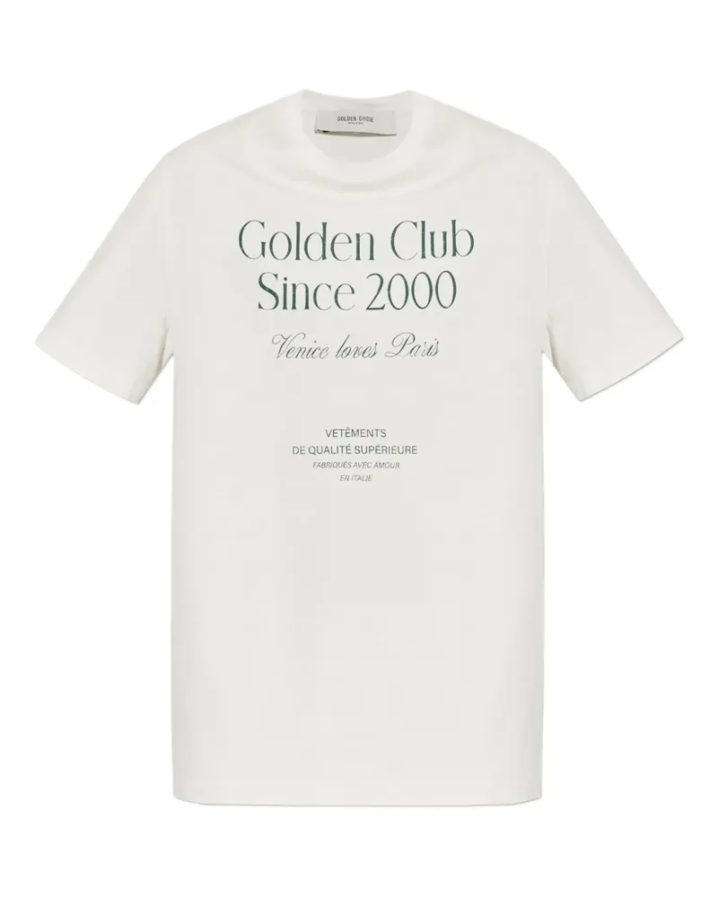 Golden Goose T-Shirt mit Logo-Print - Weiß Weiß