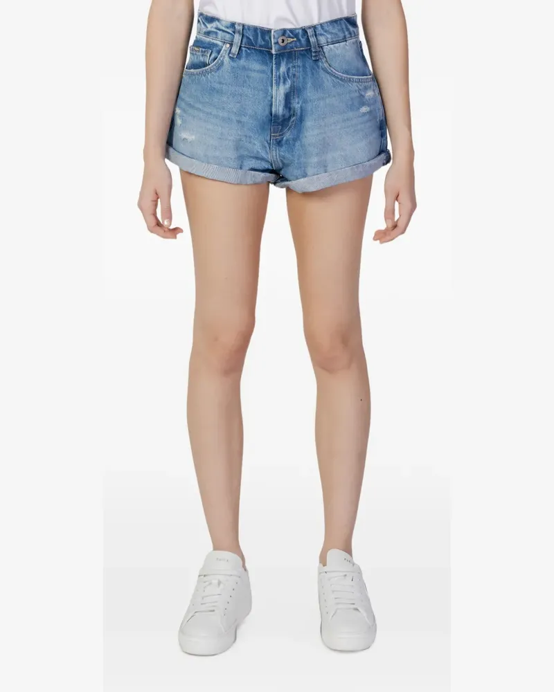 Pepe Jeans Lola rolled-cuff shorts - Blau Blau