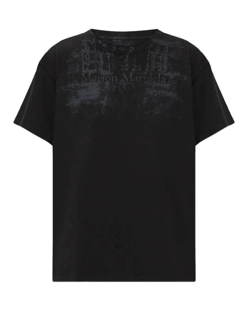Maison Margiela logo-print T-shirt - Schwarz Schwarz
