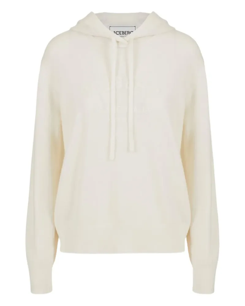 Iceberg logo hooded sweatshirt - Nude Nude