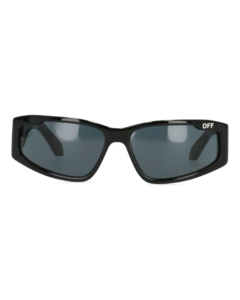 OFF-WHITE Sonnenbrille mit eckigem Gestell - Schwarz Schwarz