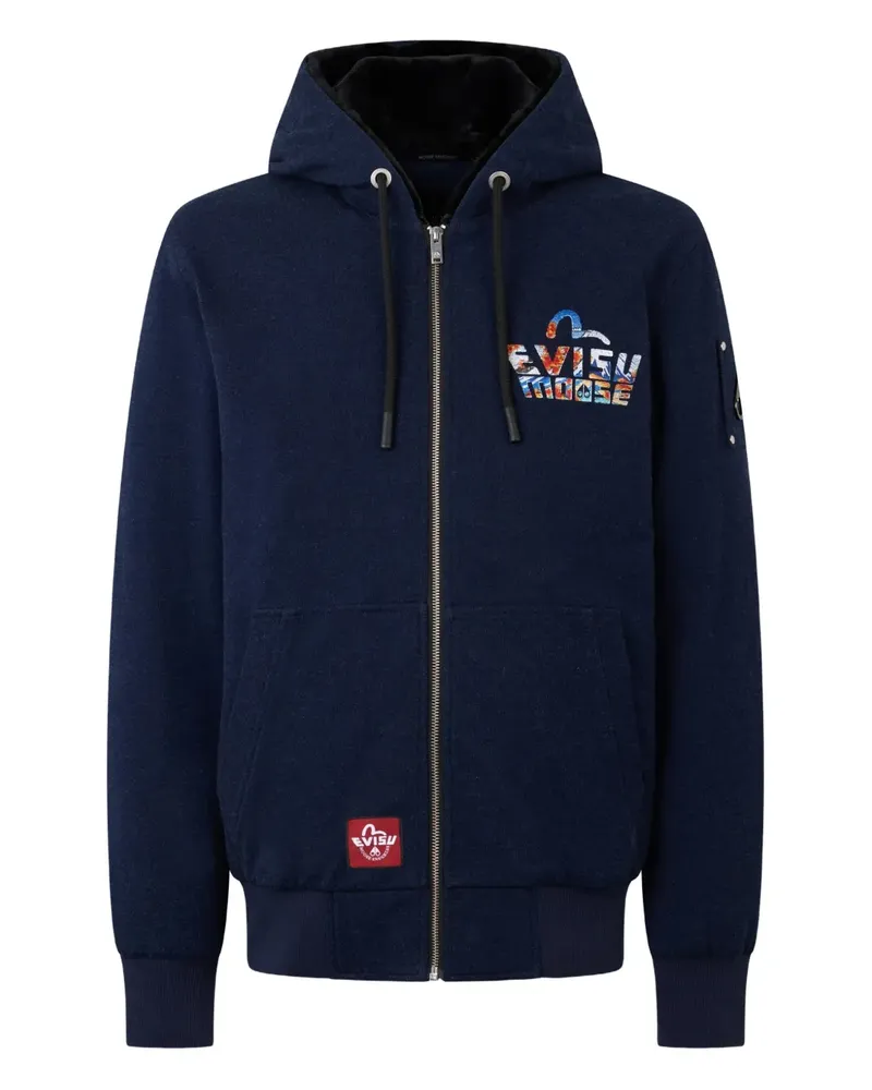 Moose Knuckles x Evisu Kapuzenjacke - Blau Blau