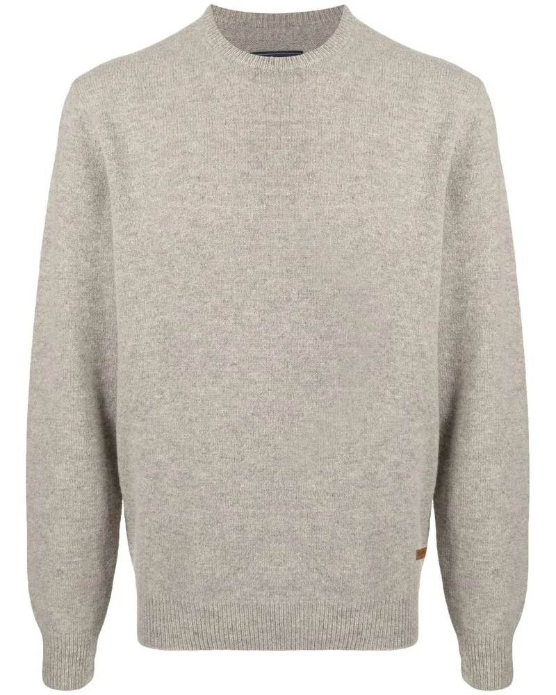 Barbour Pullover mit Patches - Braun Braun