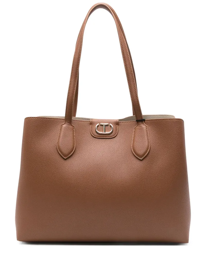 Twin-Set Ovale Handtasche - Braun Braun