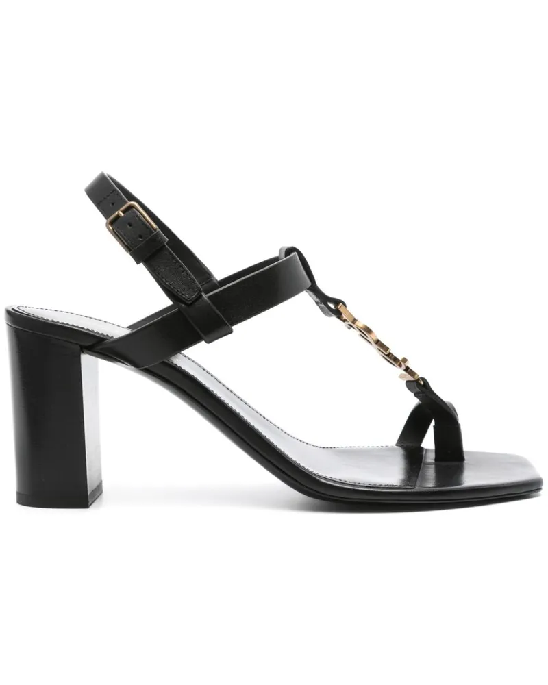 Saint Laurent Cassandra Sandalen 75mm - Schwarz Schwarz