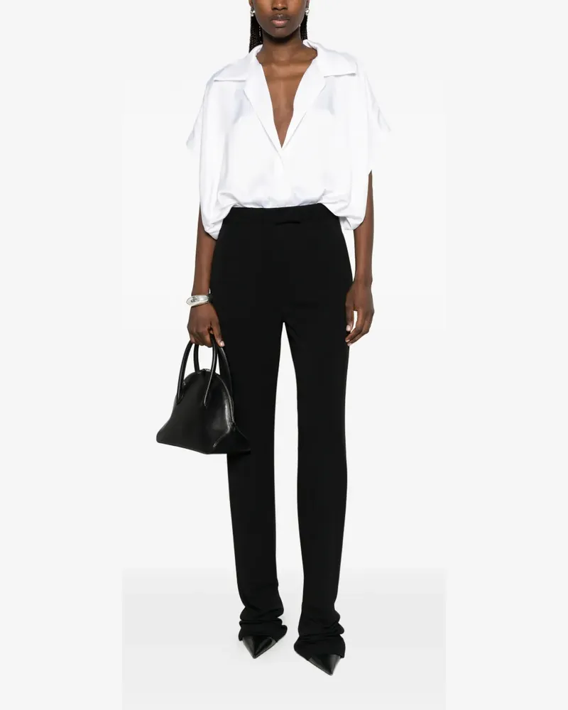 Norma Kamali V-neck bodysuit - Weiß Weiß