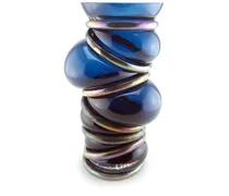 Asymmetrische Chain Ring Vase - Blau