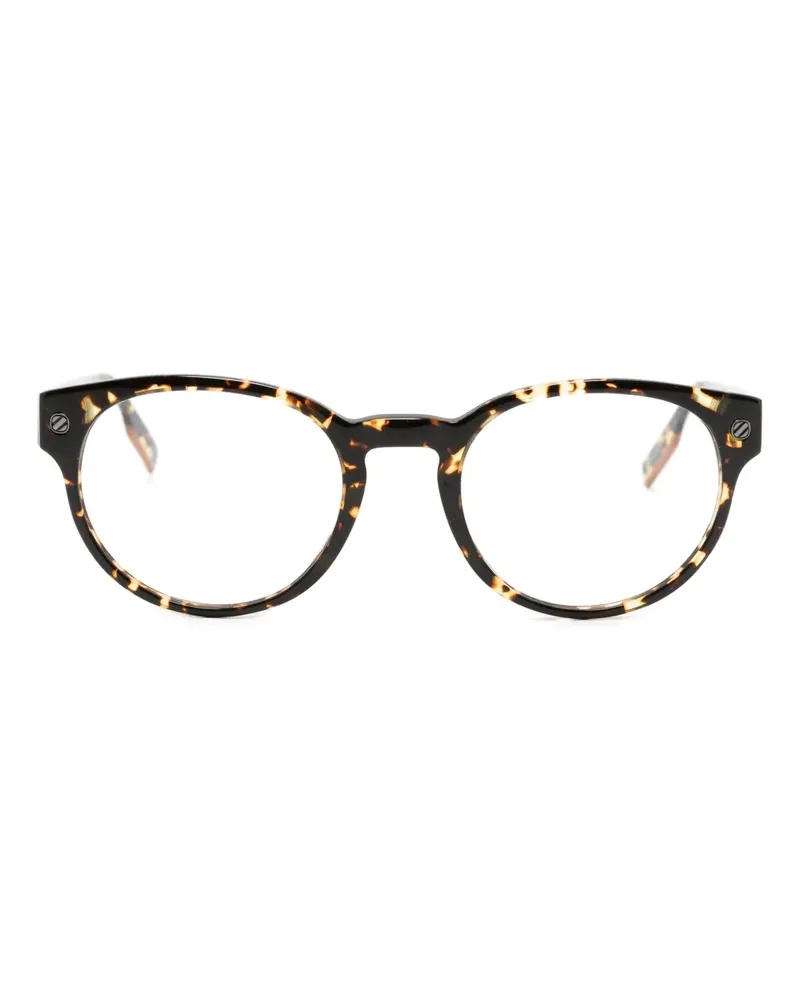 Ermenegildo Zegna Runde Brille in Schildpattoptik - Braun Braun