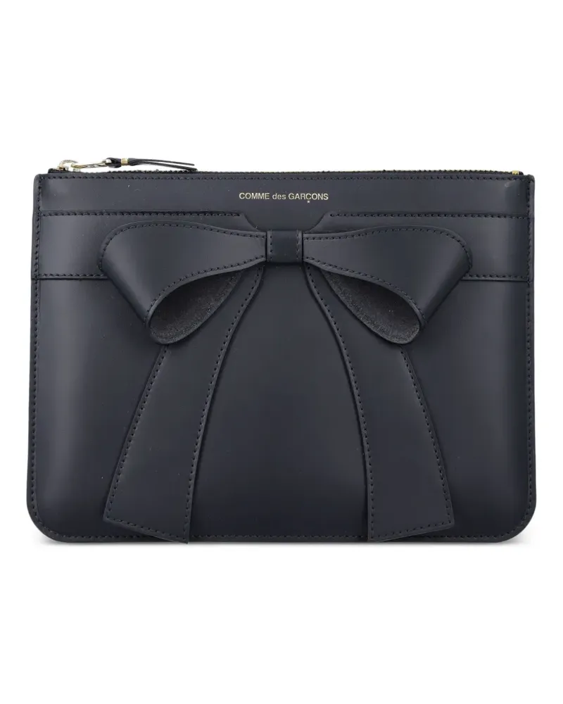Comme des Garçons bow-detail clutch bag - Schwarz Schwarz
