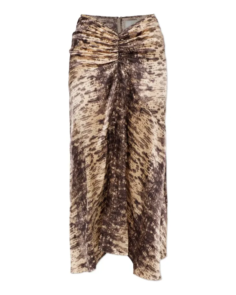Isabel Marant Geraffter Laren Midirock - Nude Nude