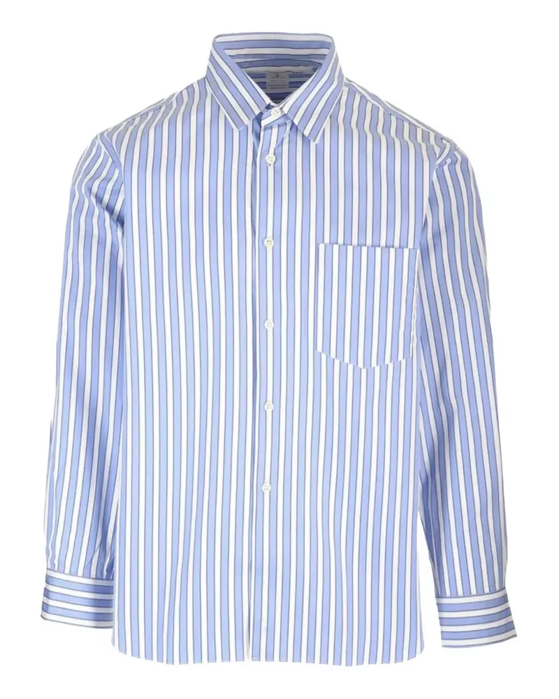Comme des Garçons striped cotton shirt - Blau Blau