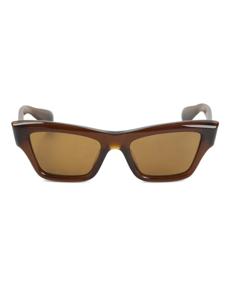 Jil Sander geometric-frame sunglasses - Braun Braun