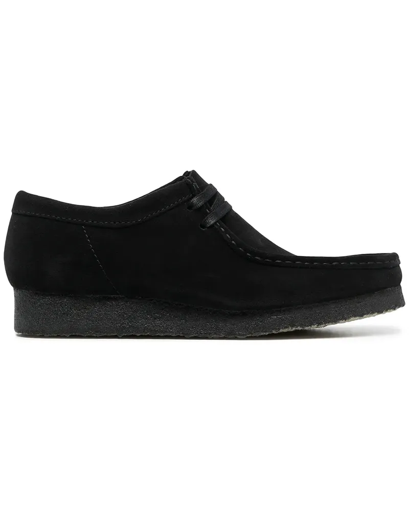Clarks Wallabee Schnürschuhe aus Wildleder - Schwarz Schwarz