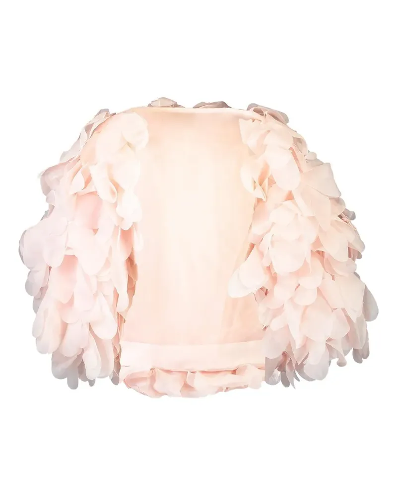Aje. Lyric ruffled cape - Rosa Rosa