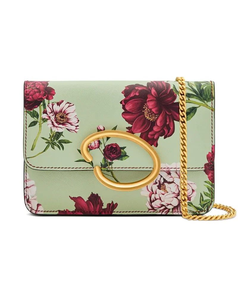 Oscar de la Renta Cherry Blossom Umhängetasche - Grün Grün