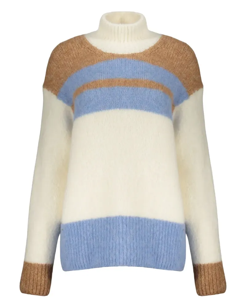 Herno striped high-neck sweater - Weiß Weiß